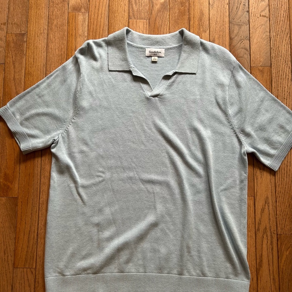 Goodfellow & Co Men's Short-Sleeve Polo - Pale Blue
